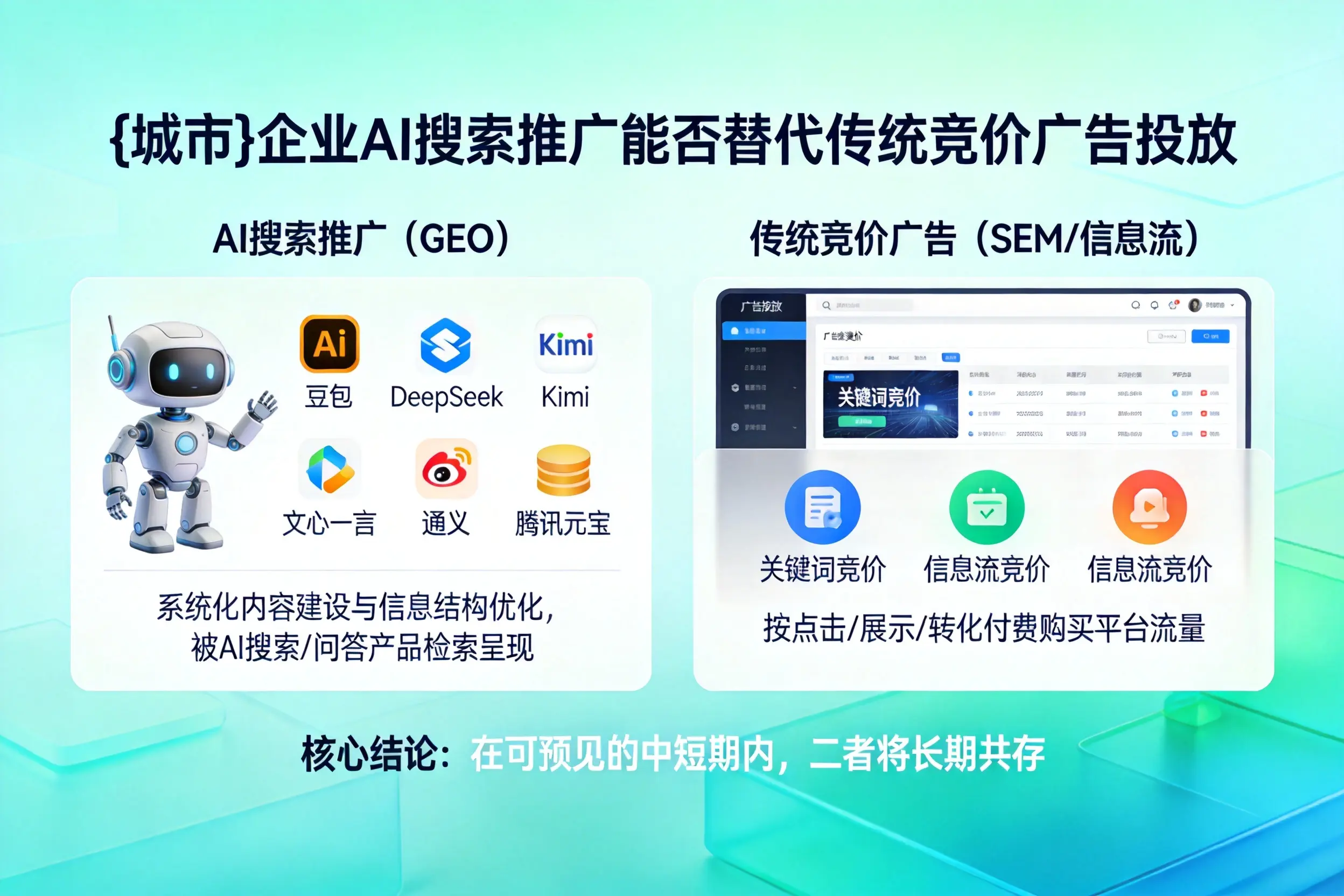 六盘水企业AI搜索推广能否替代传统竞价广告投放