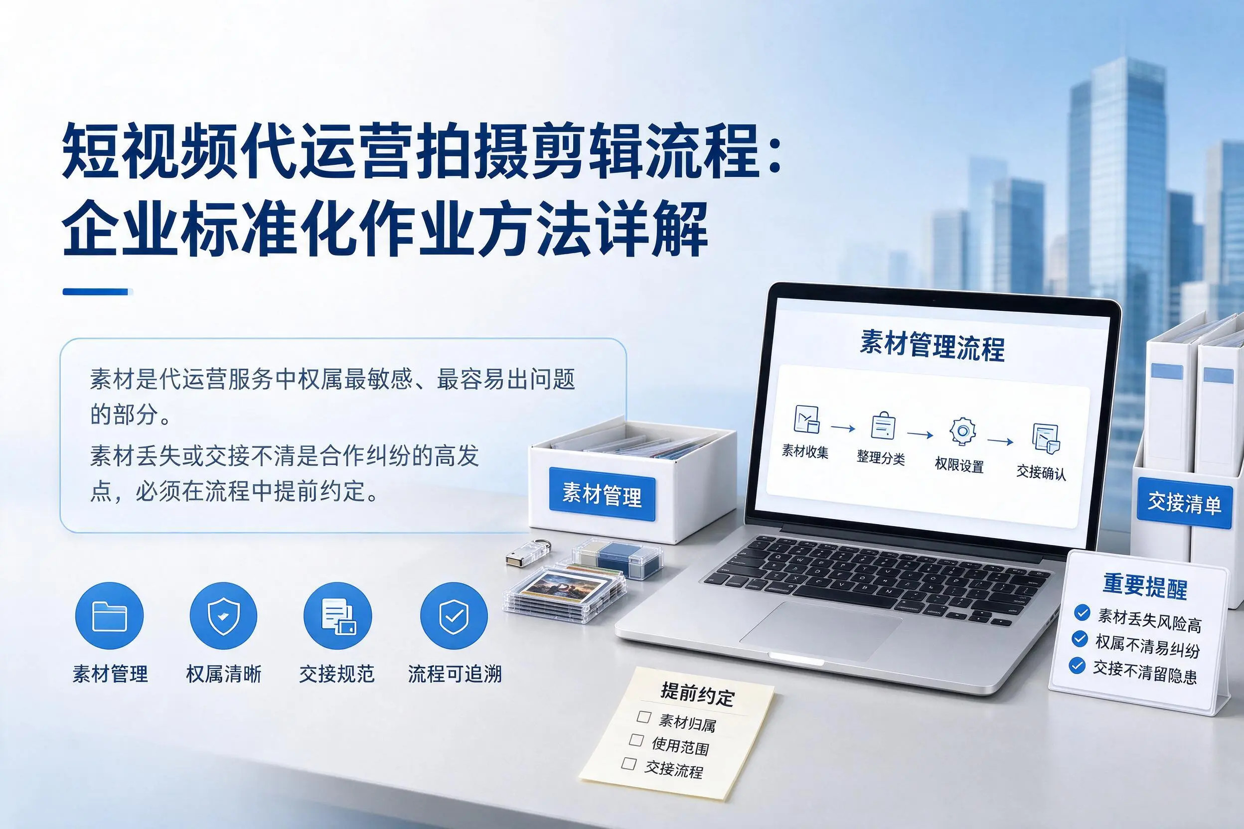 短视频代运营拍摄剪辑流程:六盘水企业标准化作业方法详解