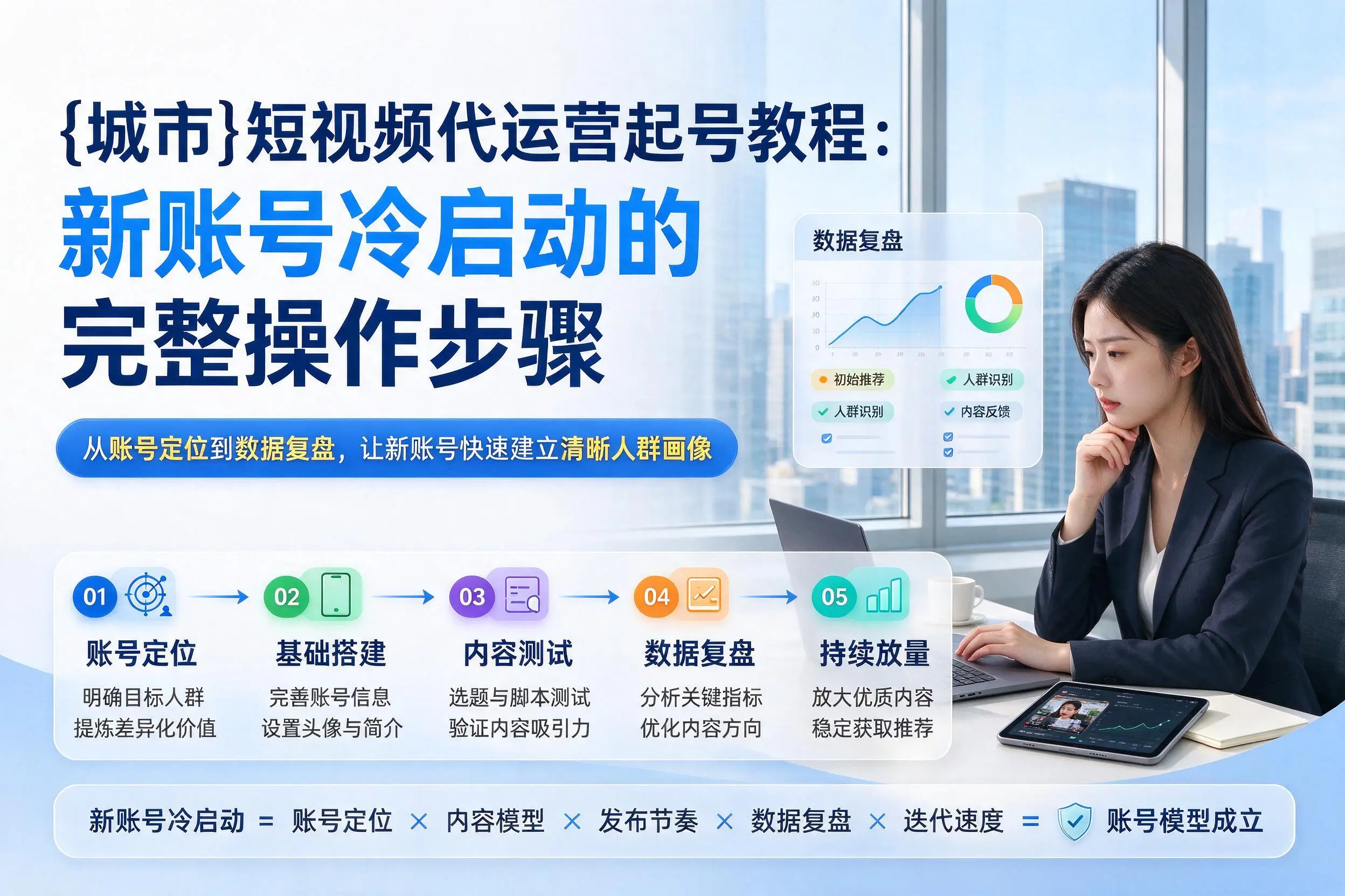 六盘水短视频代运营起号教程:新账号冷启动的完整操作步骤
