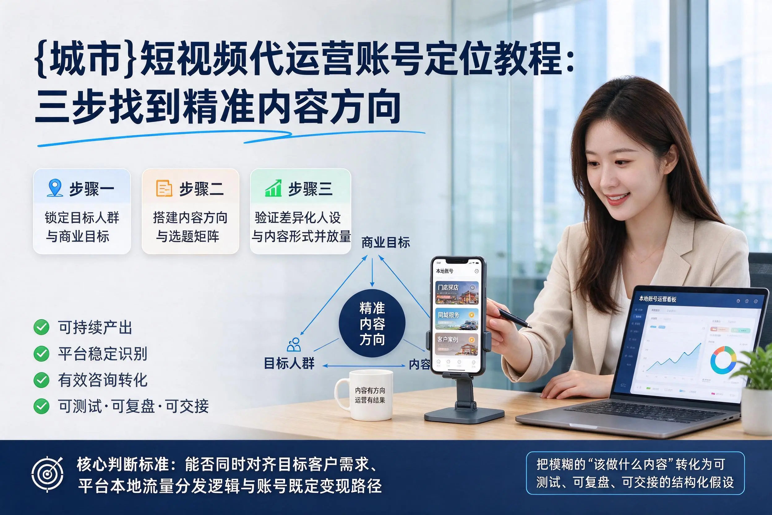 六盘水短视频代运营账号定位教程：三步找到精准内容方向