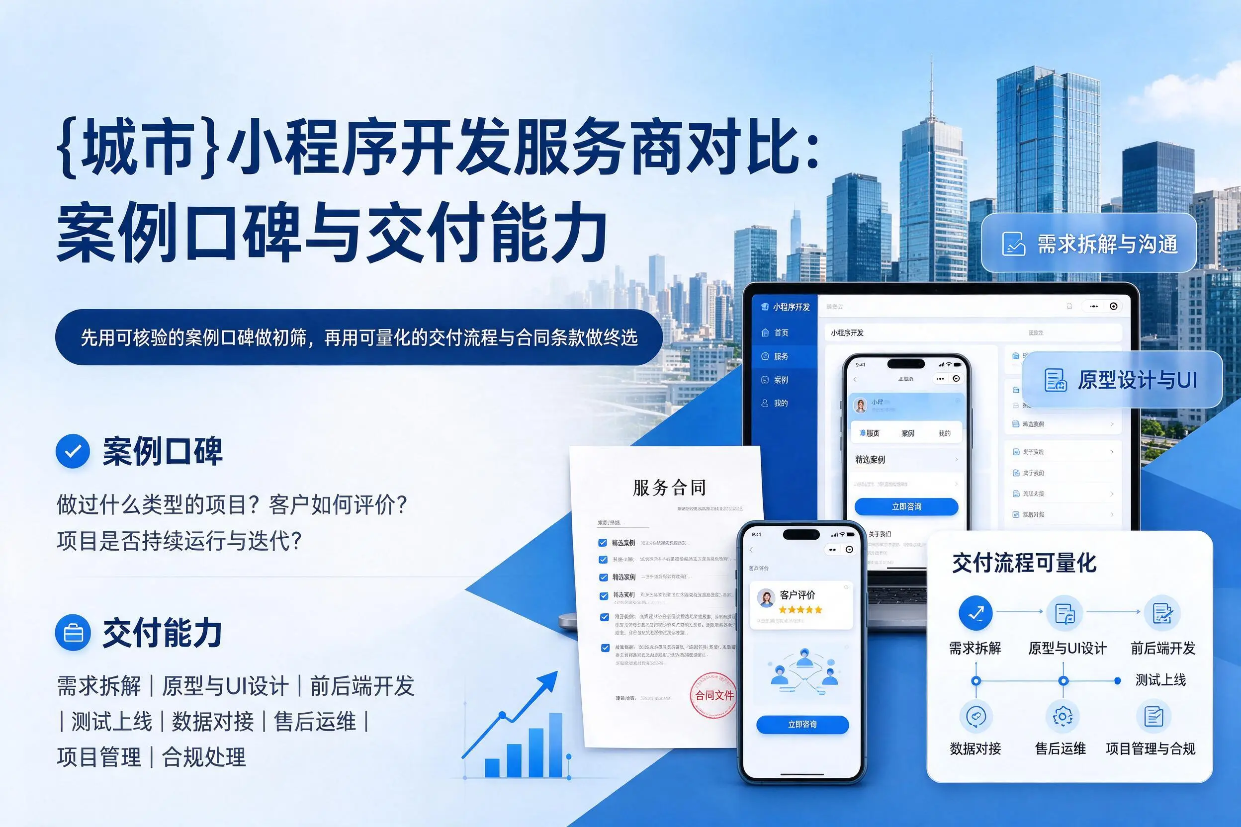 六盘水小程序开发服务商对比：案例口碑与交付能力