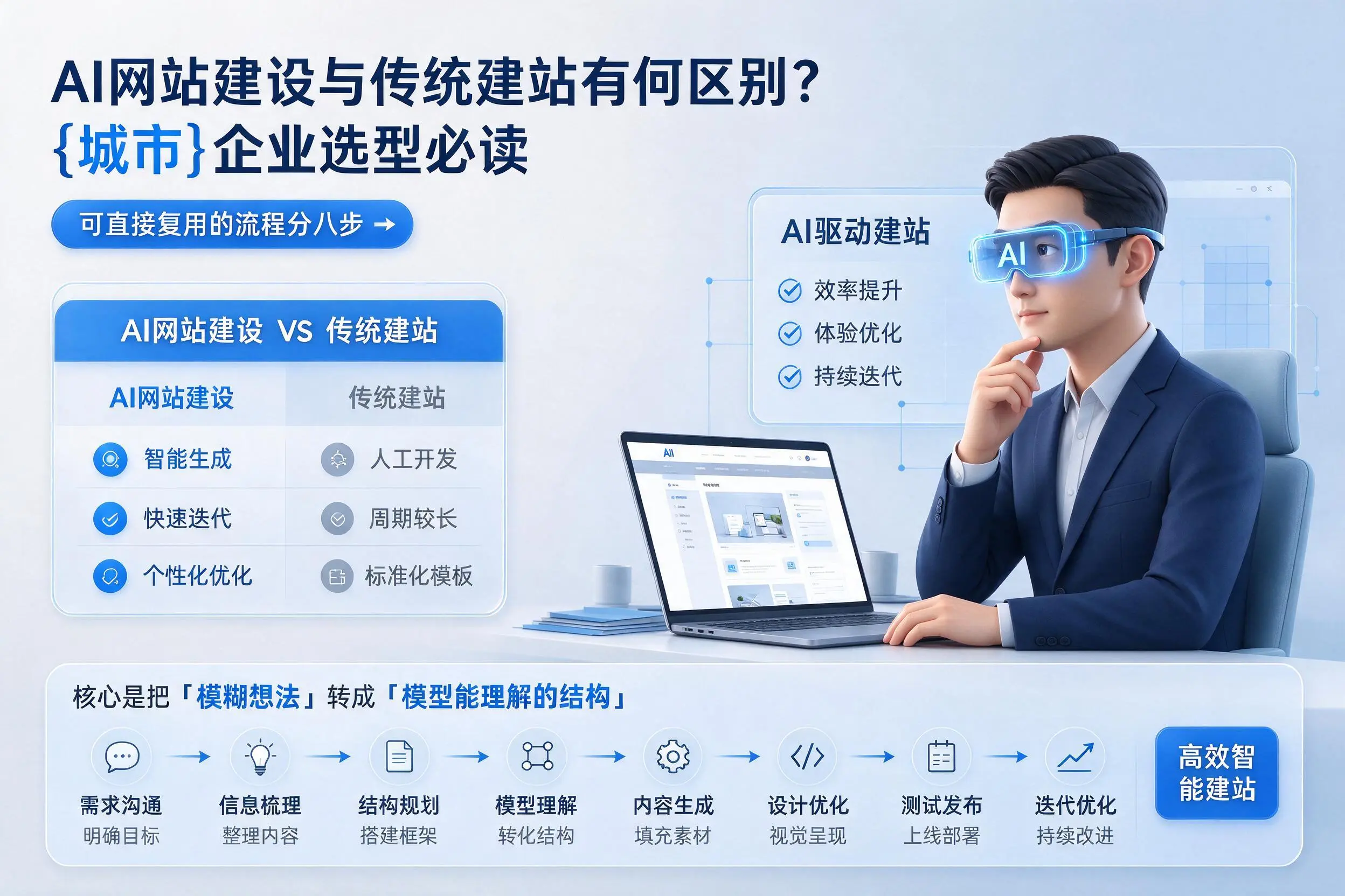 AI网站建设与传统建站有何区别？六盘水企业选型必读