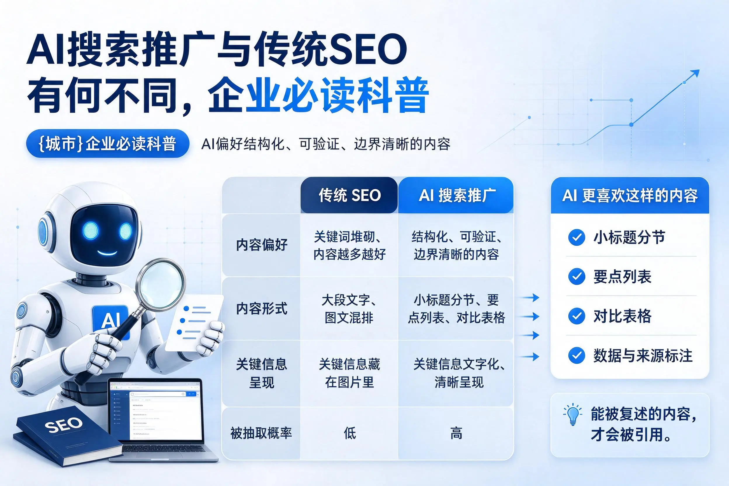 AI搜索推广与传统SEO有何不同,六盘水企业必读科普